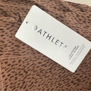 Athleta Brown Leopard-Print High-Rise Leggings